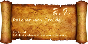 Reichenbach Izolda névjegykártya